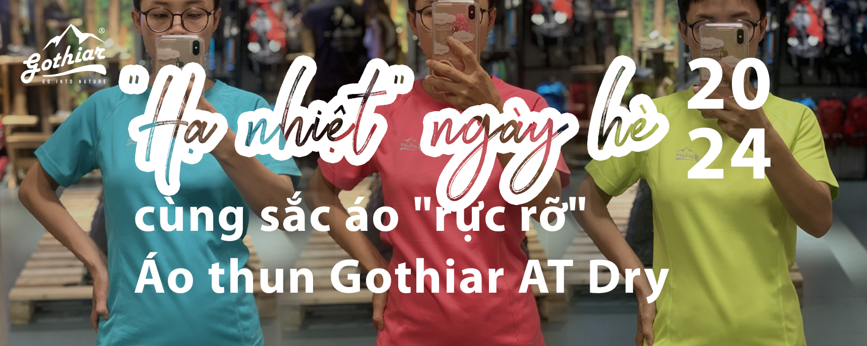  "Hạ nhiệt" ngày hè 2024 cùng sắc áo "rực rỡ" - Áo thun Gothiar AT Dry