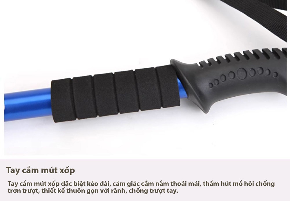 Gậy leo núi chống sốc Gothiar Anti Shock Trekking Pole GT250002-103 - Đỏ