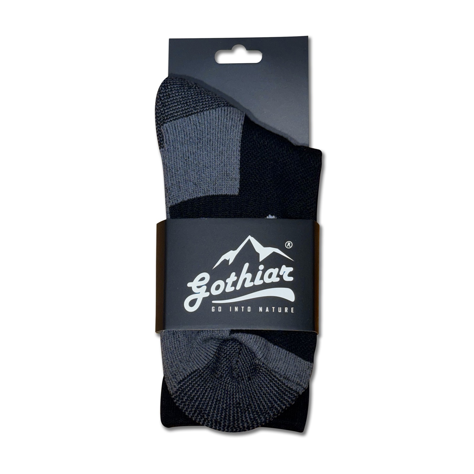 Tất leo núi cao cổ Gothiar Performa Crew Socks - Đen