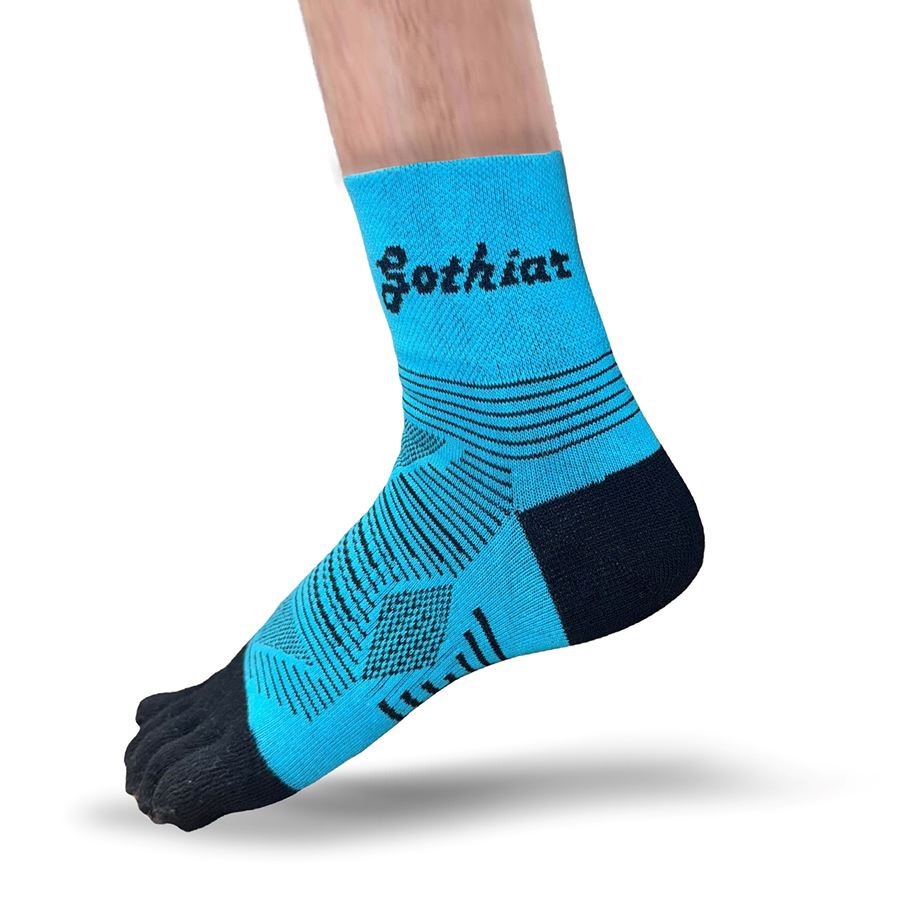 Tất chạy bộ xỏ ngón Gothiar Performa Toe Socks - Xanh dương 1