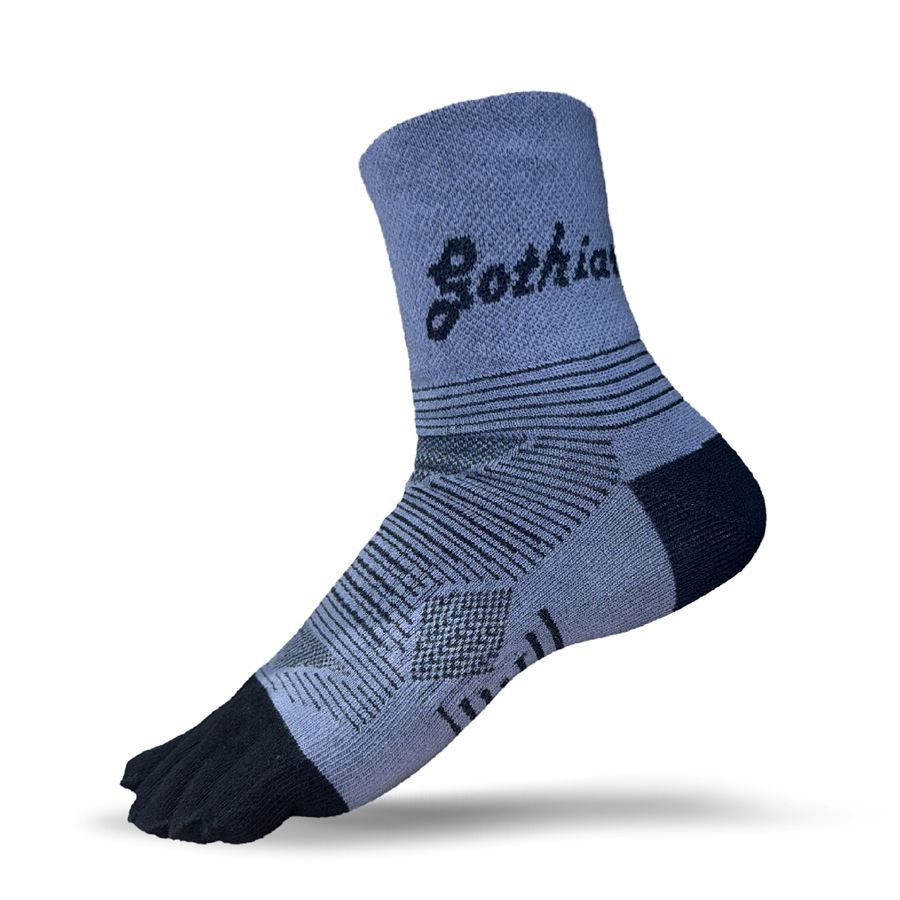 Tất chạy bộ xỏ ngón Gothiar Performa Toe Socks - Ghi 6