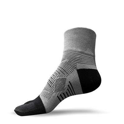 Tất chạy bộ xỏ ngón Gothiar Performa Toe Socks - Xám