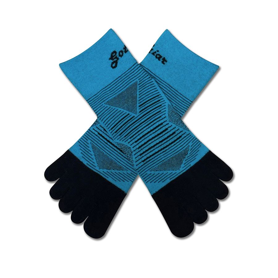 Tất chạy bộ xỏ ngón Gothiar Performa Toe Socks - Xanh dương 3