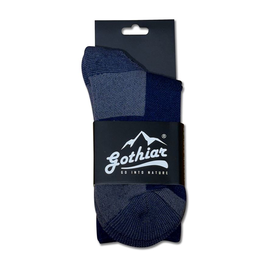 Tất leo núi cao cổ Gothiar Performa Crew Socks - Xanh than 2