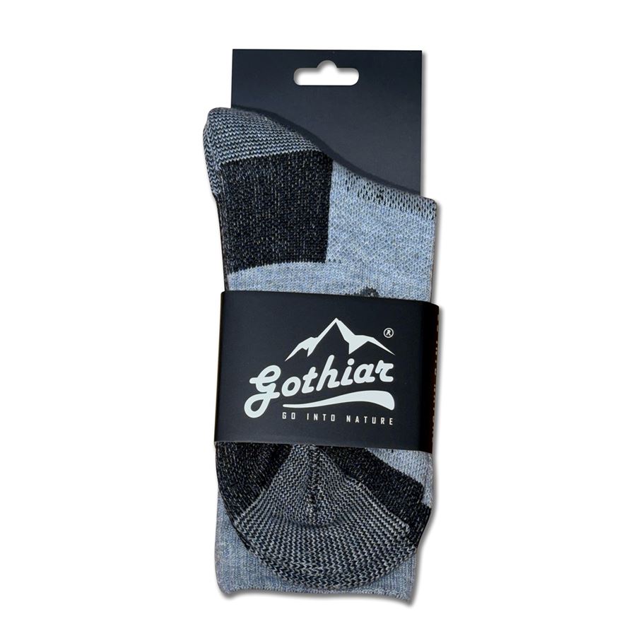 Tất leo núi cao cổ Gothiar Performa Crew Socks - Xám 4