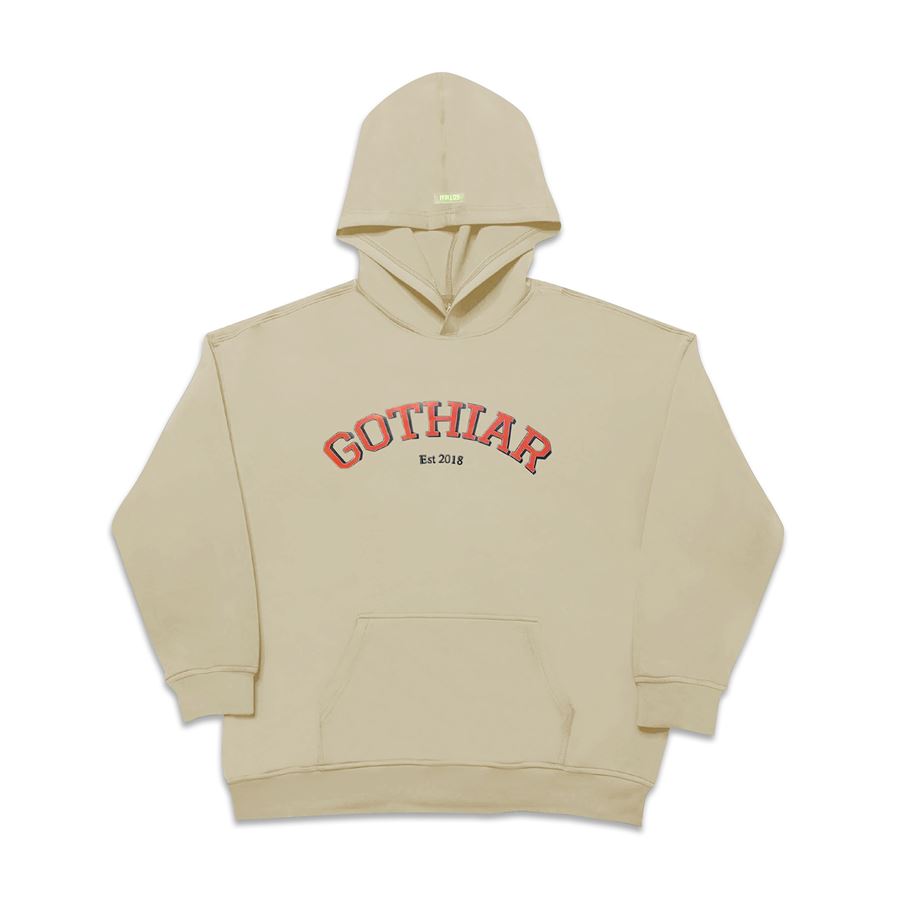 Áo hoodie Gothiar Comfort Warm Up Red Logo - Nâu 2