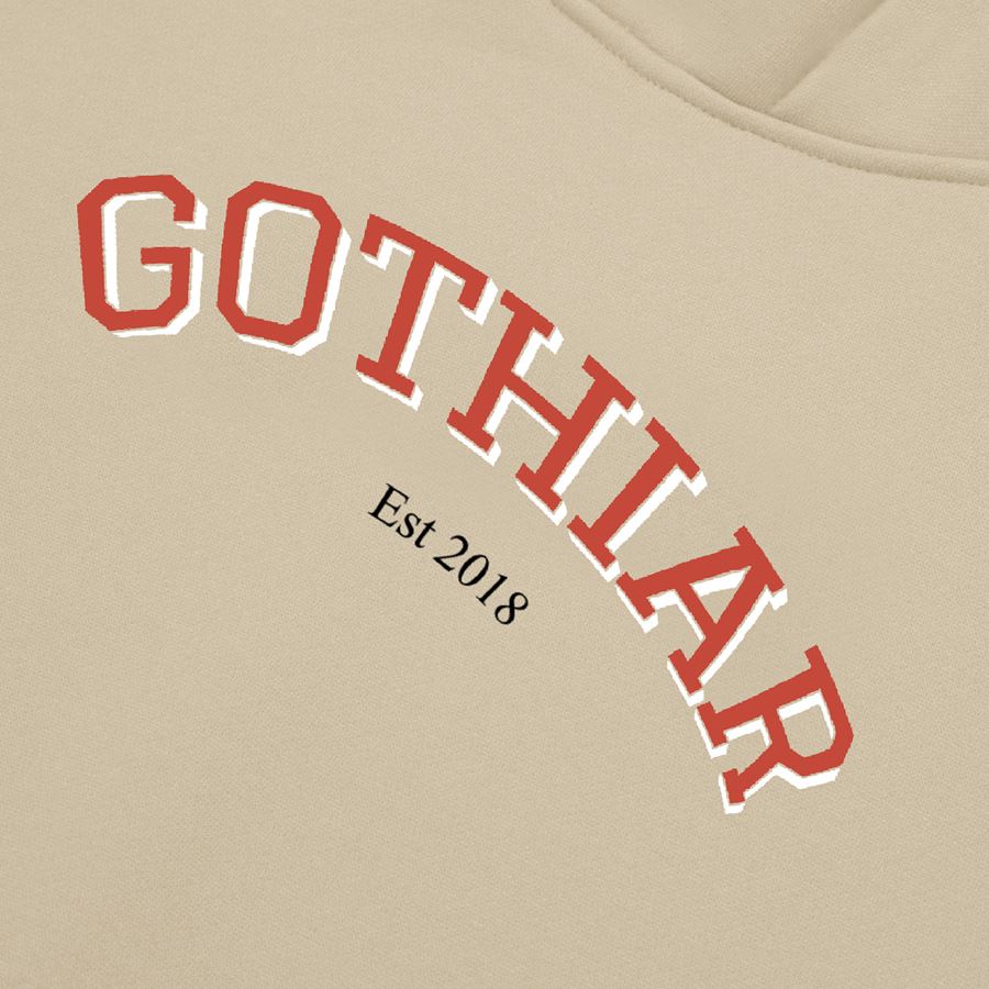 Áo hoodie Gothiar Comfort Warm Up Red Logo - Nâu 4