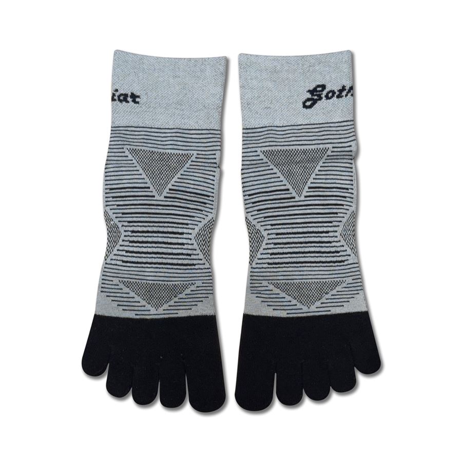 Tất chạy bộ xỏ ngón Gothiar Performa Toe Socks - Xám 2